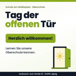 Grafik: Tag der offenen Tür an der Schule am Weißeplatz